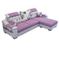 Sloped Arms Sectionals 106.3"D x 57"W x 35.43"H High Back Sofa with Storage for Apartment Purple Pink Clearhalo 'furn' 'furn_sectionals' 'Furniture' 'furniture_sectionals' 'kitchen' 'kitchen_sectionals' 'Living Room Furniture' 'Sectionals' 4855729