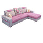 Square Arms Sectional 106.3"L High Back Sofa with Storage for Apartment Pink Clearhalo 'Furniture' 'furniture_sectionals' 'kitchen' 'kitchen_sectionals' 'Living Room Furniture' 'Sectionals' 4855774
