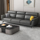 Modern Genuine Leather Sofa High Back Sectional with Pillow Top Arm 83"L x 33.5"W x 35"H Latex Clearhalo 'furn' 'furn_sectionals' 'Furniture' 'furniture_sectionals' 'kitchen' 'kitchen_sectionals' 'Living Room Furniture' 'Sectionals' 4855902