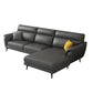 Modern Genuine Leather Sofa High Back Sectional with Pillow Top Arm 102"L x 68"W x 35"H Clearhalo 'furn' 'furn_sectionals' 'Furniture' 'furniture_sectionals' 'kitchen' 'kitchen_sectionals' 'Living Room Furniture' 'Sectionals' 4855905