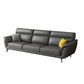Modern Genuine Leather Sofa High Back Sectional with Pillow Top Arm 83"L x 33.5"W x 35"H Sponge Clearhalo 'furn' 'furn_sectionals' 'Furniture' 'furniture_sectionals' 'kitchen' 'kitchen_sectionals' 'Living Room Furniture' 'Sectionals' 4855907