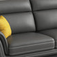 Modern Genuine Leather Sofa High Back Sectional with Pillow Top Arm Clearhalo 'furn' 'furn_sectionals' 'Furniture' 'furniture_sectionals' 'kitchen' 'kitchen_sectionals' 'Living Room Furniture' 'Sectionals' 4855908