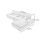 Contemporary Linen Pillow Top Arm Sectional with Removable Cushions for Living Room Clearhalo 'furn' 'furn_sectionals' 'Furniture' 'furniture_sectionals' 'kitchen' 'kitchen_sectionals' 'Living Room Furniture' 'Sectionals' 4855926