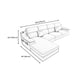 4-seat Cushion Back Sofa 109"L x 65"W x 35.5"H Recessed Arm Sectional with Storage Clearhalo 'furn' 'furn_sectionals' 'Furniture' 'furniture_sectionals' 'kitchen' 'kitchen_sectionals' 'Living Room Furniture' 'Sectionals' 4855979