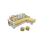 Modern Scooped Arm Sectional 106.3"L x 57"W x 35.43"H High Back Sofa with Storage Yellow Clearhalo 'furn' 'furn_sectionals' 'Furniture' 'furniture_sectionals' 'kitchen' 'kitchen_sectionals' 'Living Room Furniture' 'Sectionals' 4855995