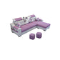 Modern Scooped Arm Sectional 106.3"L x 57"W x 35.43"H High Back Sofa with Storage Purple Clearhalo 'furn' 'furn_sectionals' 'Furniture' 'furniture_sectionals' 'kitchen' 'kitchen_sectionals' 'Living Room Furniture' 'Sectionals' 4855999