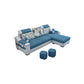 Modern Scooped Arm Sectional 106.3"L x 57"W x 35.43"H High Back Sofa with Storage Dark Blue Clearhalo 'furn' 'furn_sectionals' 'Furniture' 'furniture_sectionals' 'kitchen' 'kitchen_sectionals' 'Living Room Furniture' 'Sectionals' 4856002