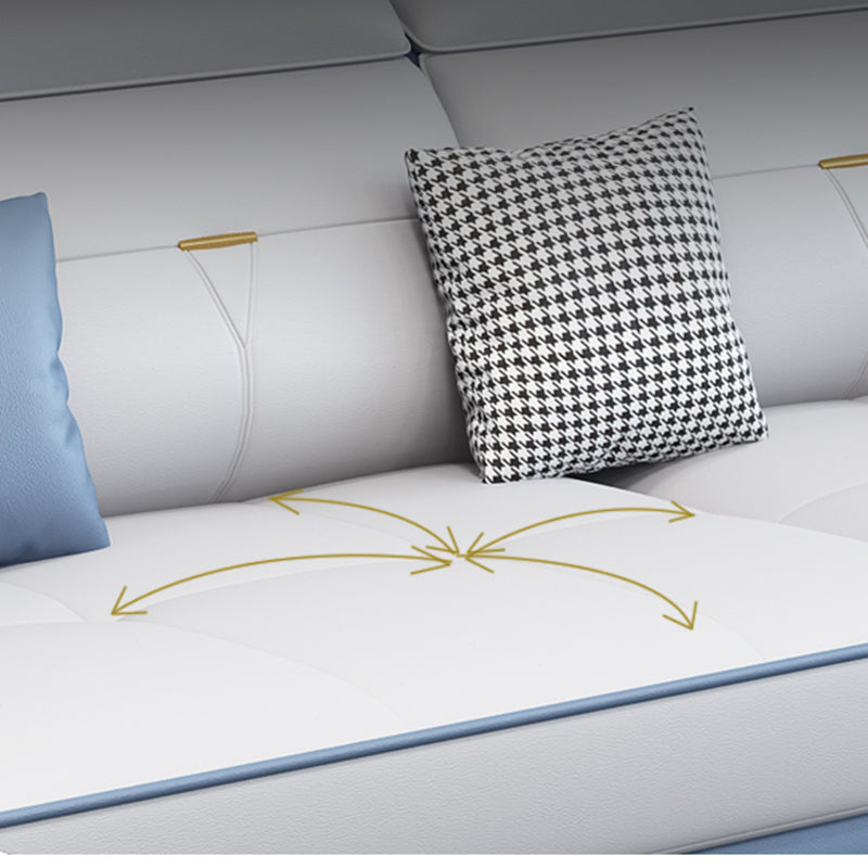 110.24"L x 59.06"W x 33.46"H 4-seat Sofa Cushion Back Sectionals with Storage Clearhalo 'furn' 'furn_sectionals' 'Furniture' 'furniture_sectionals' 'kitchen' 'kitchen_sectionals' 'Living Room Furniture' 'Sectionals' 4856039