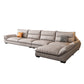 Modern Cream Cushion Back Sofa Faux Leather Living Room Sectional with Storage Clearhalo 'furn' 'furn_sectionals' 'Furniture' 'furniture_sectionals' 'kitchen' 'kitchen_sectionals' 'Living Room Furniture' 'Sectionals' 4856215