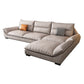Modern Cream Cushion Back Sofa Faux Leather Living Room Sectional with Storage 102"L x 65"W x 35"H Clearhalo 'furn' 'furn_sectionals' 'Furniture' 'furniture_sectionals' 'kitchen' 'kitchen_sectionals' 'Living Room Furniture' 'Sectionals' 4856217
