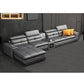 Contemporary L-Shape Sofa Light-grey High Back Sectional for Living Room Clearhalo 'furn' 'furn_sectionals' 'Furniture' 'furniture_sectionals' 'kitchen' 'kitchen_sectionals' 'Living Room Furniture' 'Sectionals' 4856247