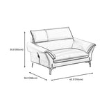 Contemporary Tan Leather Sectional Pillow Top Arm Sofa and Chaise for Living Room Clearhalo 'furn' 'furn_sectionals' 'Furniture' 'furniture_sectionals' 'kitchen' 'kitchen_sectionals' 'Living Room Furniture' 'Sectionals' 4856454