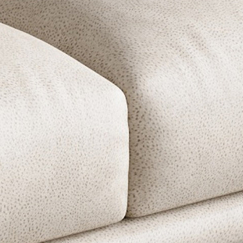 Faux Leather Square Arm Sectional Beige Cushion Back Sofa and Chaise for Living Room Clearhalo 'furn' 'furn_sectionals' 'Furniture' 'furniture_sectionals' 'kitchen' 'kitchen_sectionals' 'Living Room Furniture' 'Sectionals' 4856487