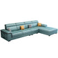 Contemporary L-shape Sectionals Right Hand Facing Sofa and Chaise for Living Room Lake Blue Clearhalo 'furn' 'furn_sectionals' 'Furniture' 'furniture_sectionals' 'kitchen' 'kitchen_sectionals' 'Living Room Furniture' 'Sectionals' 4856539
