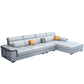 Contemporary L-shape Sectionals Right Hand Facing Sofa and Chaise for Living Room Silver Clearhalo 'furn' 'furn_sectionals' 'Furniture' 'furniture_sectionals' 'kitchen' 'kitchen_sectionals' 'Living Room Furniture' 'Sectionals' 4856540