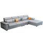 Contemporary L-shape Sectionals Right Hand Facing Sofa and Chaise for Living Room Grey Clearhalo 'furn' 'furn_sectionals' 'Furniture' 'furniture_sectionals' 'kitchen' 'kitchen_sectionals' 'Living Room Furniture' 'Sectionals' 4856555