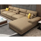 Casual Removable Cushions Sectionals 37.4"H Pillow Top Arm Sofa with 4 Pillows Brown Clearhalo 'Furniture' 'furniture_sectionals' 'kitchen' 'kitchen_sectionals' 'Living Room Furniture' 'Sectionals' 4856688