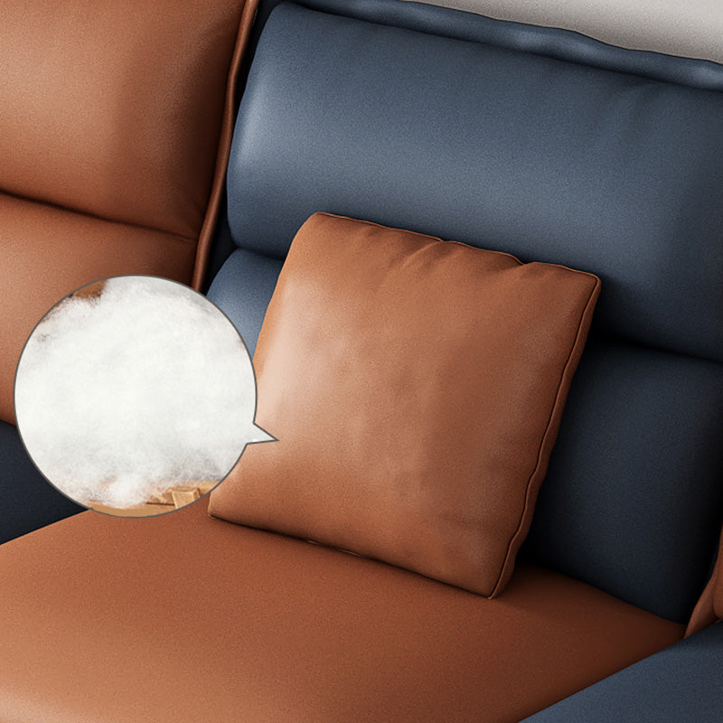 Modern Pillow Top Arm Sofa 37.4"High 4-seat Cushion Back Sectionals with Storage Clearhalo 'furn' 'furn_sectionals' 'Furniture' 'furniture_sectionals' 'kitchen' 'kitchen_sectionals' 'Living Room Furniture' 'Sectionals' 4856731