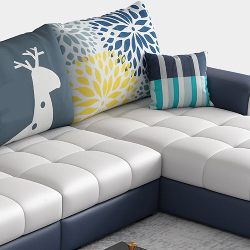 L-Shape 106.3"L x 57"W x 35.43"H Sectionals High Back Sofa with Storage Clearhalo 'furn' 'furn_sectionals' 'Furniture' 'furniture_sectionals' 'kitchen' 'kitchen_sectionals' 'Living Room Furniture' 'Sectionals' 4856748