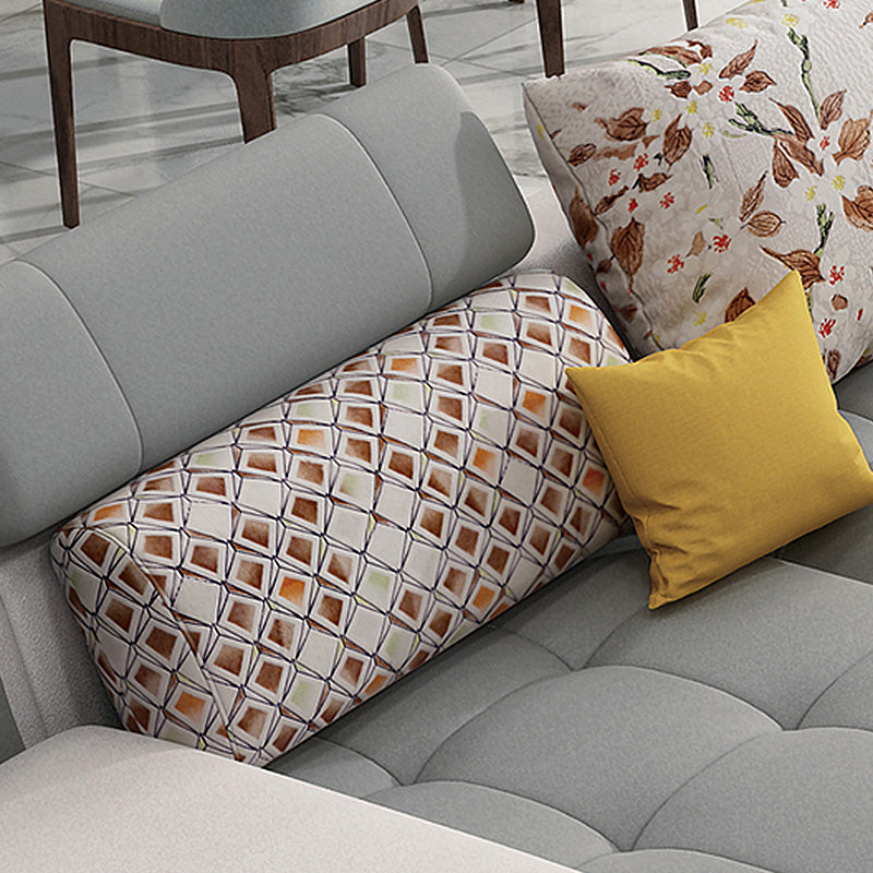 161.42"L X 98.43"W X 35.43"H Pu Cushion Back Sofa Square Arm Sectionals with Storage Clearhalo 'furn' 'furn_sectionals' 'Furniture' 'furniture_sectionals' 'kitchen' 'kitchen_sectionals' 'Living Room Furniture' 'Sectionals' 4856762