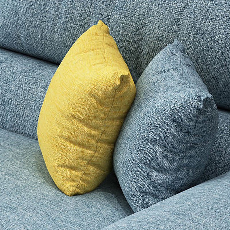 Modern Pillow Top Arm Sofa 37.4"H Removable Cushions Sectionals with 4 Pillows Clearhalo 'furn' 'furn_sectionals' 'Furniture' 'furniture_sectionals' 'kitchen' 'kitchen_sectionals' 'Living Room Furniture' 'Sectionals' 4856791