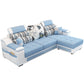 Sloped Arms L-Shape High Back Sofa 106.3"L x 57"W x 35.43"H Sectionals with Storage Sky Blue Clearhalo 'furn' 'furn_sectionals' 'Furniture' 'furniture_sectionals' 'kitchen' 'kitchen_sectionals' 'Living Room Furniture' 'Sectionals' 4856799