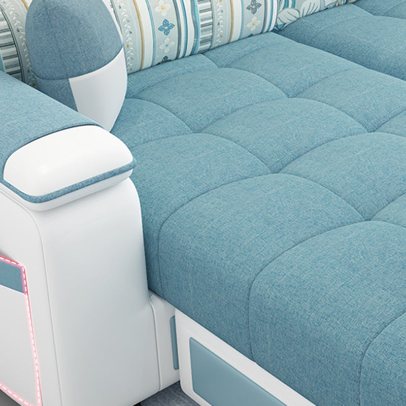 Sloped Arms L-Shape High Back Sofa 106.3"L x 57"W x 35.43"H Sectionals with Storage Clearhalo 'furn' 'furn_sectionals' 'Furniture' 'furniture_sectionals' 'kitchen' 'kitchen_sectionals' 'Living Room Furniture' 'Sectionals' 4856809