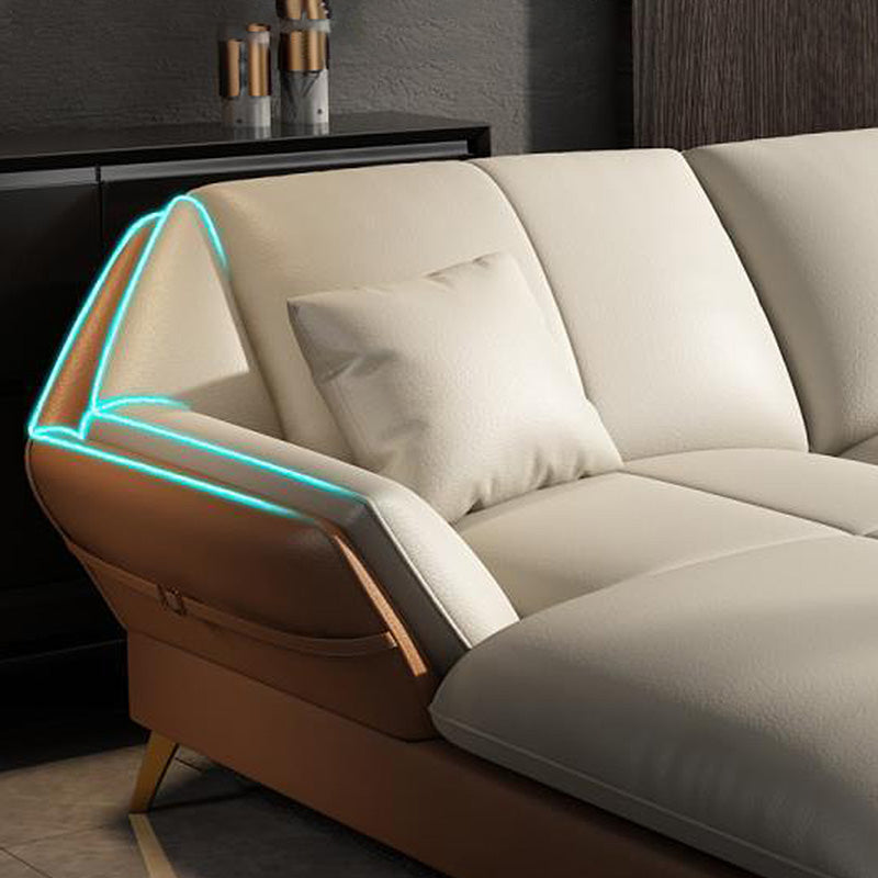 Contemporary Cushion Back Sectional Removable Cushions Storage Sofa and Chaise Clearhalo 'furn' 'furn_sectionals' 'Furniture' 'furniture_sectionals' 'kitchen' 'kitchen_sectionals' 'Living Room Furniture' 'Sectionals' 4856820