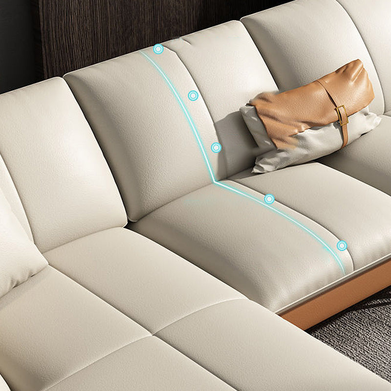 Contemporary Cushion Back Sectional Removable Cushions Storage Sofa and Chaise Clearhalo 'furn' 'furn_sectionals' 'Furniture' 'furniture_sectionals' 'kitchen' 'kitchen_sectionals' 'Living Room Furniture' 'Sectionals' 4856821