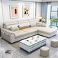 Modern Living Room 3-seat Sofa Flared Arm Sectionals with Ottoman Included Yellow Clearhalo 'Furniture' 'furniture_sectionals' 'kitchen' 'kitchen_sectionals' 'Living Room Furniture' 'Sectionals' 4856896