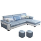 Modern Living Room 3-seat Sofa Flared Arm Sectionals with Ottoman Included Clearhalo 'Furniture' 'furniture_sectionals' 'kitchen' 'kitchen_sectionals' 'Living Room Furniture' 'Sectionals' 4856899