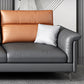 Contemporary Sofa Faux Leather Pillow Top Arm Sectional with Removable Cushions Clearhalo 'furn' 'furn_sectionals' 'Furniture' 'furniture_sectionals' 'kitchen' 'kitchen_sectionals' 'Living Room Furniture' 'Sectionals' 4856925