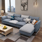 Slipcovered L-Shape Sectionals Removable Cushions Sofa with Ottoman Included Blue Clearhalo 'furn' 'furn_sectionals' 'Furniture' 'furniture_sectionals' 'kitchen' 'kitchen_sectionals' 'Living Room Furniture' 'Sectionals' 4856970