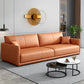 Contemporary 3-seater Sofa Sewn Pillow Back Couch for Living Room Orange Clearhalo 'furn' 'furn_sofas' 'Furniture' 'furniture_sofas' 'Living Room Furniture' 'Sofa' 'sofas' 4857792