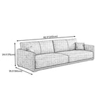 Sewn Pillow Back Sofa 29.53"H Flared Arm Couch for Living Room Clearhalo 'furn' 'furn_sofas' 'Furniture' 'furniture_sofas' 'Living Room Furniture' 'Sofa' 'sofas' 4857818