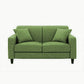 Contemporary 2-seat Sofa Square Arm Settee with Removable Cushions Light Green Linen Clearhalo 'furn' 'furn_sofas' 'Furniture' 'furniture_sofas' 'Living Room Furniture' 'Sofa' 'sofas' 4857825