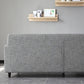 Contemporary 2-seat Sofa Square Arm Settee with Removable Cushions Clearhalo 'furn' 'furn_sofas' 'Furniture' 'furniture_sofas' 'Living Room Furniture' 'Sofa' 'sofas' 4857833