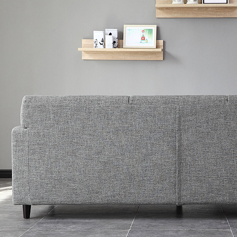 Contemporary 2-seat Sofa Square Arm Settee with Removable Cushions Clearhalo 'furn' 'furn_sofas' 'Furniture' 'furniture_sofas' 'Living Room Furniture' 'Sofa' 'sofas' 4857833