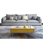 Contemporary Stationary Living Room Couch Gray Pillow Top Arm Sofa 83"L x 35"W x 27"H Faux Leather Clearhalo 'furn' 'furn_sofas' 'Furniture' 'furniture_sofas' 'Living Room Furniture' 'Sofa' 'sofas' 4857877