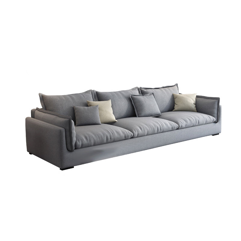 Contemporary Stationary Living Room Couch Gray Pillow Top Arm Sofa Clearhalo 'furn' 'furn_sofas' 'Furniture' 'furniture_sofas' 'Living Room Furniture' 'Sofa' 'sofas' 4857878