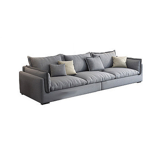 Contemporary Stationary Living Room Couch Gray Pillow Top Arm Sofa Clearhalo 'furn' 'furn_sofas' 'Furniture' 'furniture_sofas' 'Living Room Furniture' 'Sofa' 'sofas' 4857880