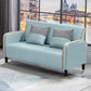 Scandinavian Tight Back Loveseat Square Arm Sofa for Apartment Mint Green Clearhalo 'furn' 'furn_sofas' 'Furniture' 'furniture_sofas' 'Living Room Furniture' 'Sofa' 'sofas' 4857891