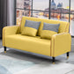 Scandinavian Tight Back Loveseat Square Arm Sofa for Apartment Yellow Clearhalo 'furn' 'furn_sofas' 'Furniture' 'furniture_sofas' 'Living Room Furniture' 'Sofa' 'sofas' 4857894
