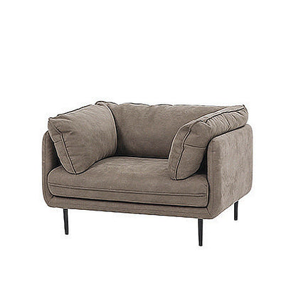 Stationary Faux Leather Living Room Pillow Top Arm Standard Sofa 43"L x 39"W x 31.5"H Clearhalo 'furn' 'furn_sofas' 'Furniture' 'furniture_sofas' 'Living Room Furniture' 'Sofa' 'sofas' 4857947