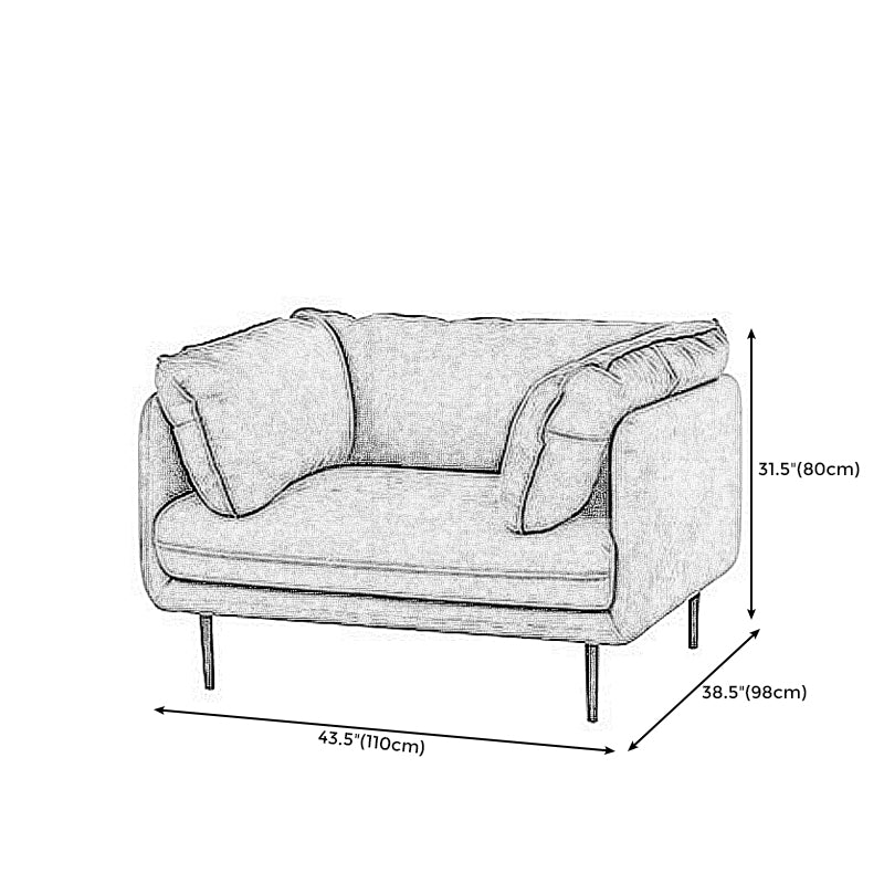 Stationary Faux Leather Living Room Pillow Top Arm Standard Sofa Clearhalo 'furn' 'furn_sofas' 'Furniture' 'furniture_sofas' 'Living Room Furniture' 'Sofa' 'sofas' 4857956