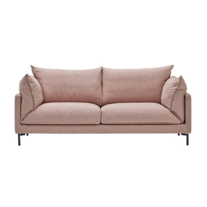 Stationary Fabric Living Room Couch Recessed Arm Standard Cushions Sofa Light Pink Clearhalo 'furn' 'furn_sofas' 'Furniture' 'furniture_sofas' 'Living Room Furniture' 'Sofa' 'sofas' 4858014