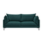 Stationary Fabric Living Room Couch Recessed Arm Standard Cushions Sofa Green Clearhalo 'furn' 'furn_sofas' 'Furniture' 'furniture_sofas' 'Living Room Furniture' 'Sofa' 'sofas' 4858015