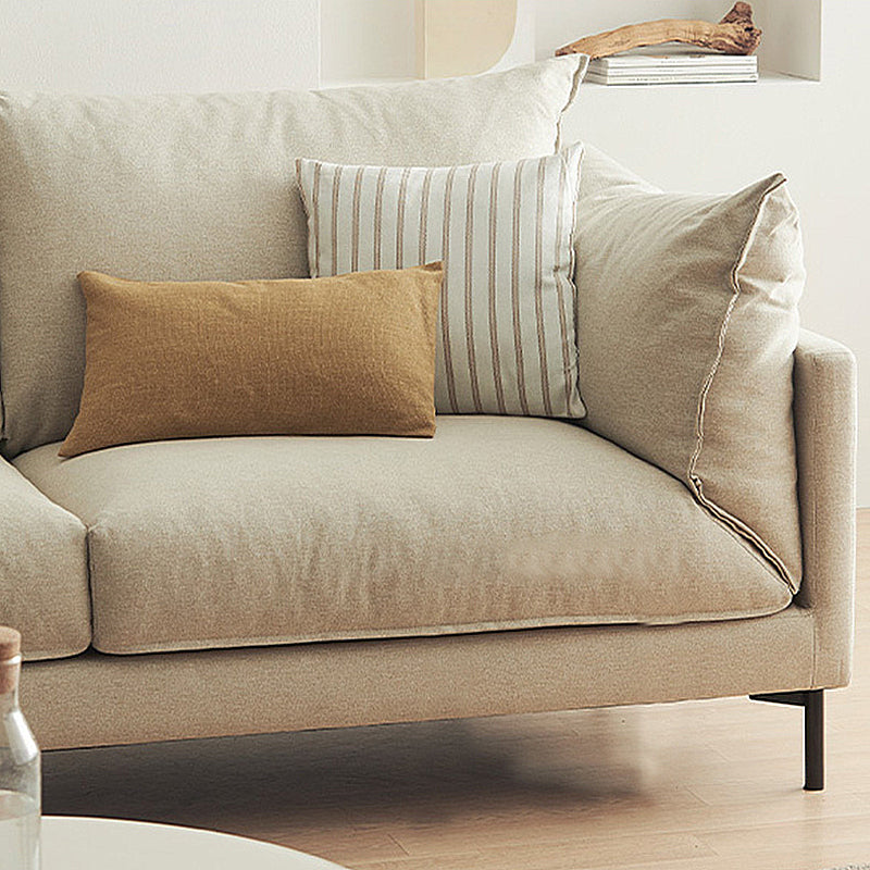 Stationary Fabric Living Room Couch Recessed Arm Standard Cushions Sofa Clearhalo 'furn' 'furn_sofas' 'Furniture' 'furniture_sofas' 'Living Room Furniture' 'Sofa' 'sofas' 4858017