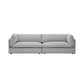 Pillow Top Arm Loveseat Sponge/Down Filled Cushions Sofa with Loose Back Grey Clearhalo 'furn' 'furn_sofas' 'Furniture' 'furniture_sofas' 'Living Room Furniture' 'Sofa' 'sofas' 4858026