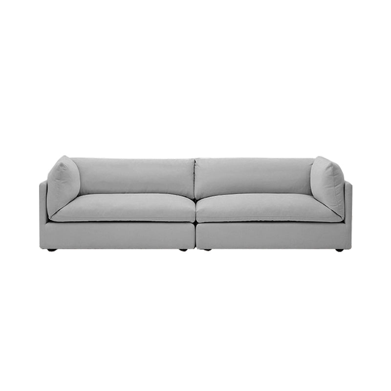 Pillow Top Arm Loveseat Sponge/Down Filled Cushions Sofa with Loose Back Grey Clearhalo 'furn' 'furn_sofas' 'Furniture' 'furniture_sofas' 'Living Room Furniture' 'Sofa' 'sofas' 4858026